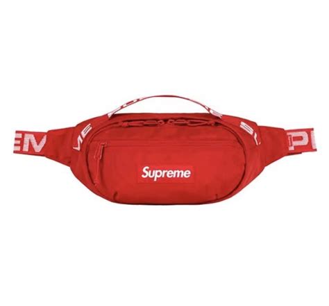 supreme ss18 waist bag fake|supreme fanny pack real.